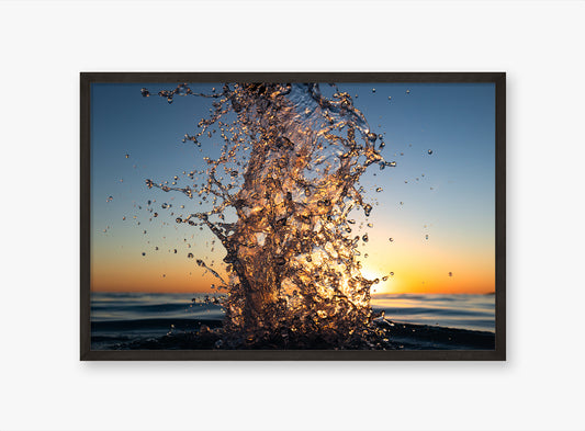 Glass - Sunrise Water Sculpture