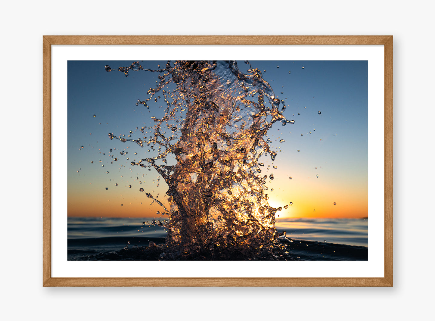 Glass - Sunrise Water Sculpture